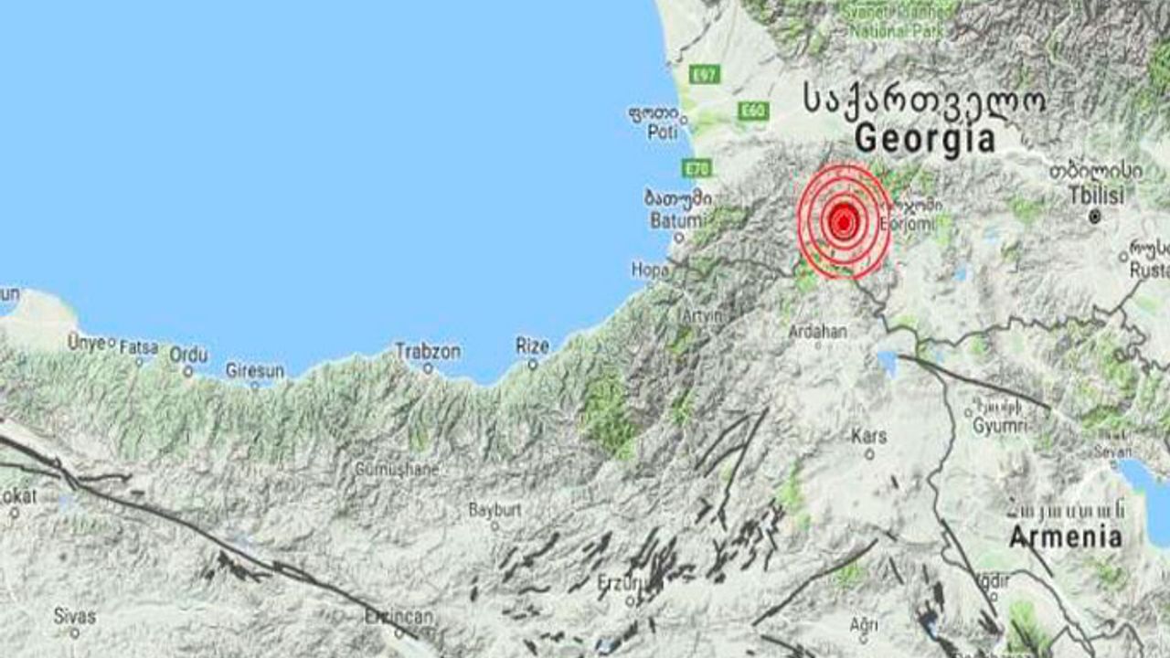 Türkiye-Gürcistan sınırında 4.1 şiddetinde deprem!