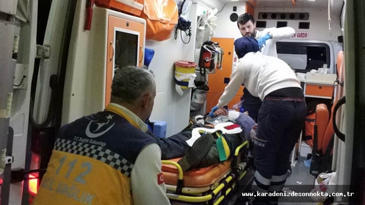 Trabzon'a düğüne geldi! Dönerken kaza geçirdi