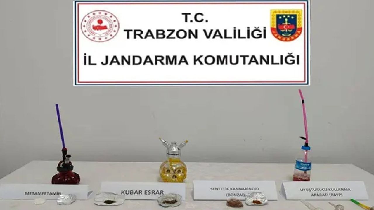Trabzon’da Jandarma’dan uyuşturucu operasyonu!