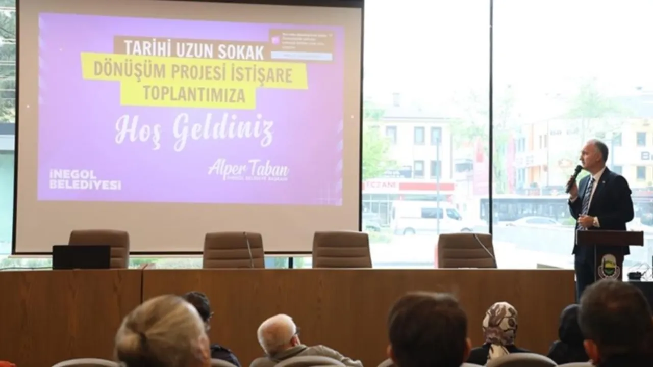 Bursa'da İnegöl'ün çarşı meydanı istişare ile dönüşüyor