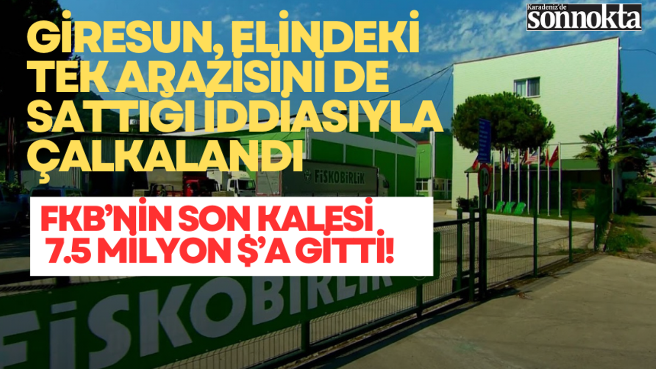 Giresun, Elindeki Tek Arazisini De Sattığı İddiasıyla Çalkalandı! Fkb’nin Son Kalesi 7.5 Milyon $’a Gitti