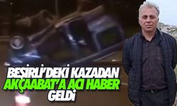 Beşirli'deki kazadan, Akçaabat'a acı haber geldi