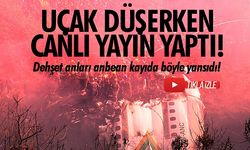 Uçak düşerken içinden canlı yayın yaptı! Dehşet anları anbean kayıda yansıdı