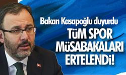 Deprem sonrası tüm spor müsabakaları ertelendi!