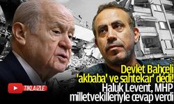 Devlet Bahçeli 'akbaba' ve 'sahtekar' dedi! Haluk Levent, MHP milletvekilleriyle cevap verdi