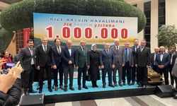Rize-Artvin Havalimanı’nın 1 milyonuncu yolcusu törenle karşılandı
