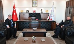Emniyet Müdürü Sinan Ergen’den Rektör Özölçer’e ziyaret