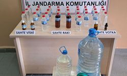 Jandarma'dan sahte içki üretimi yapılan eve baskın