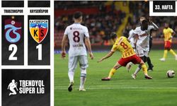 Trendyol Süper Lig: Kayserispor: 1 - Trabzonspor: 2