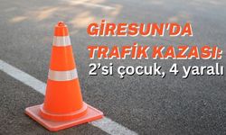 Giresun'da trafik kazası: 2’si çocuk, 4 yaralı