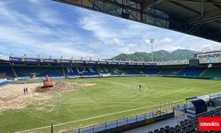 Çaykur Rizespor’un stadının zemini yenileniyor