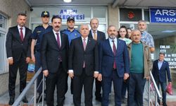 Trabzon Valisi Aziz Yıldırım, Arsin Belediye Başkanı Hamza Bilgin'i ziyaret etti