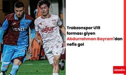 Trabzonspor U19 forması giyen Abdurrahman Bayram'dan nefis gol