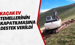 Kaçak ev temellerinin kapatılmasına destek verildi