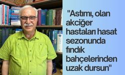 Prof. Dr. Tevfik Özlü'den fındık hasat mevsimi için uyarılar