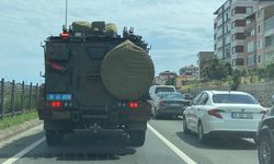 Trabzon’da askeri araçlar dikkat çekti