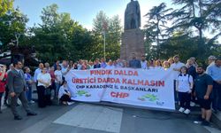 CHP Karadeniz İl Başkanları Trabzon Meydan Parkı’nda bir araya gelerek ortak açıklama yaptı.