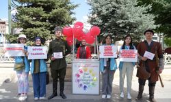 Bayburt Çocuk Hakları İl Komitesi üyesi çocuklardan 30 Ağustos Zafer Bayramı farkındalık etkinliği