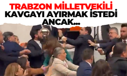 Trabzon Milletvekili Sibel Suiçmez, TBMM'de çıkan kavgayı ayırmak istedi ancak..