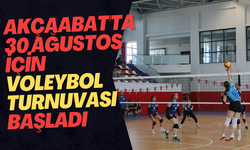 Akçaabat'ta 30 Ağustos İçin Voleybol Turnuvası Başladı