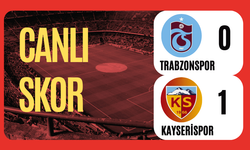 Trabzonspor 0-1 Kayserispor Canlı Skor