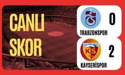 Trabzonspor 0-2 Kayserispor Canlı Skor