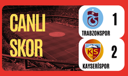 Trabzonspor 1-2 Kayserispor Canlı Skor