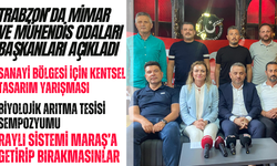 Trabzon Mimar ve Mühendis odalarından açıklama