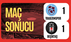 Trabzonspor 1 Beşiktaş 1 Maç Sonucu