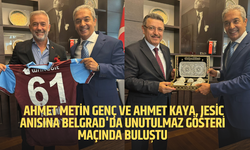 Trabzon Heyeti Belgrad'da Miodrag Jesic Anısına Gösteri Maçı İçin Bir Araya Geldi