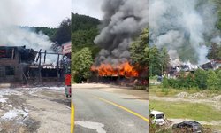 Hopa'da restoran yangını korku yarattı, can kaybı yok (Artvin Haber)