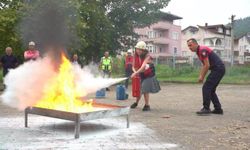 Ordu Büyükşehir Belediyesi İtfaiye Dairesi Başkanlığı'ndan Yangın Eğitimi