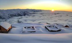 3 bin metre yükseklikteki Büyük Yayla’dan kar manzaraları