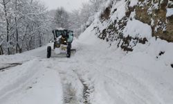 Trabzon'da Kar Yağışı Nedeniyle 90 Mahalle Yolu Ulaşıma Kapandı, Çalışmalar Hızla Sürüyor