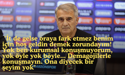 Şenol Güneş: "Oraya it de gelse hoş geldin demek zorundayım"