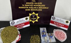 Amasya’da tırı polisin üzerine süren sürücü uyuşturucuyla yakalandı