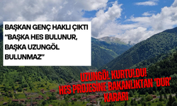 Uzungöl Kurtuldu! HES Projesine Bakanlıktan ‘Dur’ Kararı