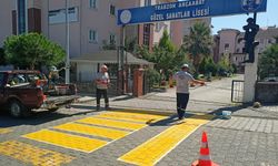 Akçaabat Belediyesi yaya güvenliğini artırıyor