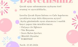 Lorelia çocuk oyun salonu açılıyor