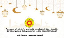 Eğitimsen Trabzon Şubeden Bayram Mesajı