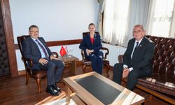 BAŞKAN GENÇ'TEN KKTC BAŞKONSOLOSU DEMİREL'E ZİYARET