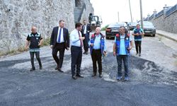BAŞKAN KAYA, ASFALTLAMA ÇALIŞMALARINI YERİNDE İNCELEDİ