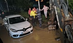 ARSİN’DE AŞIRI YAĞIŞ SONRASI EKİPLER SEFERBER OLDU