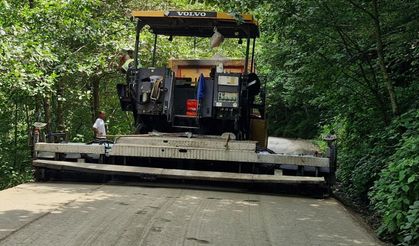 TRABZON’DA 4 İLÇEDE 13 KİLOMETRELİK YOL KURU BETONLA KAPLANDI