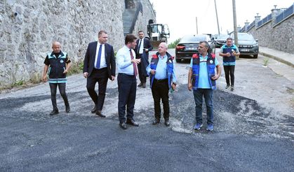 BAŞKAN KAYA, ASFALTLAMA ÇALIŞMALARINI YERİNDE İNCELEDİ
