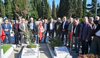 ŞEHİT ASTSUBAY SAMET ÇAKIR KABRİ BAŞINDA ANILDI