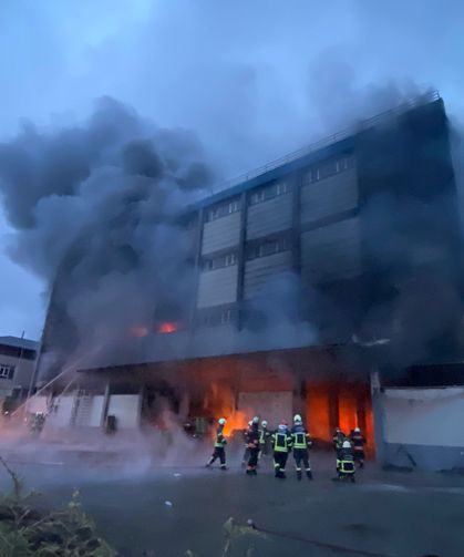 Arsin OSB'deki Yangına Hızlı Müdahale