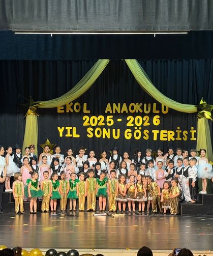 Ekol Anaokulu öğrencilerinden renkli yıl sonu gösterisi