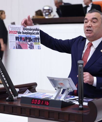 Milletvekili Aydın, Trabzon’un demir yolu sorununu bir kez daha TBMM gündemine taşıdı