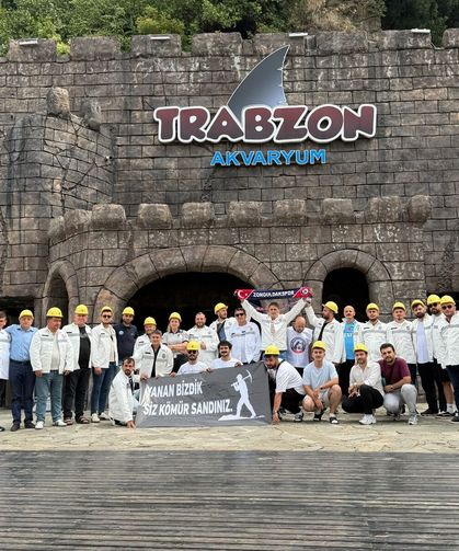 BAŞKAN KAYA, ZONGULDAKLI MADENCİLERİ TRABZON AKVARYUM’DA AĞIRLADI